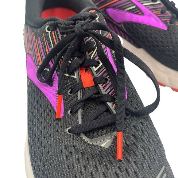 Brooks Adrenaline GTS 19 Womens 11B Athletic Running Shoes Sneaker Black Purple - Picture 10 of 16